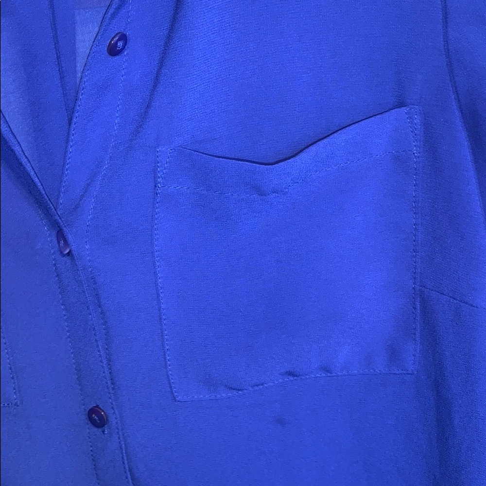Button Up Royal Blue - Picture 3 of 4